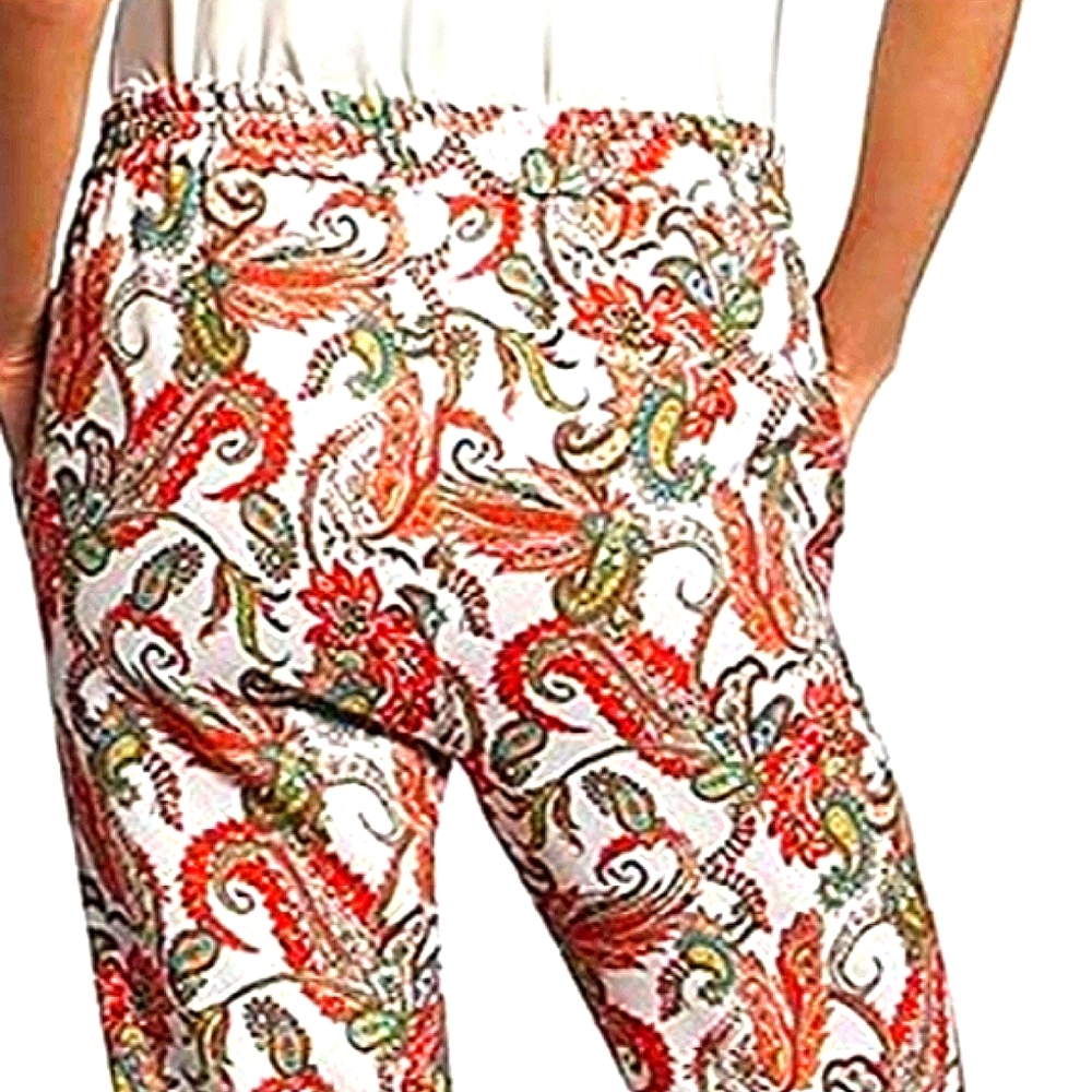 BASLER Paisley Print Glitter Straight Leg Pants💫 Polish Made - Picture 3 of 5